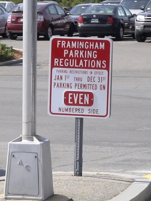 Framingham On-street Parking Changes