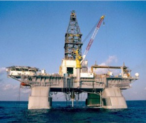 Photo of Deepwater Horizon oil drilling rig prior to it exploding in the Gulf of Mexico on Tuesday April 20, 2010