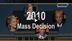 screen capture - Emily Rooney, WGBH 2010 Mass Decision segment intro