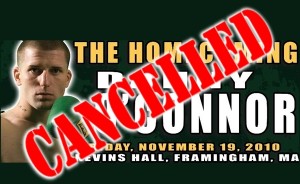 Framingham boxing match cancelled.