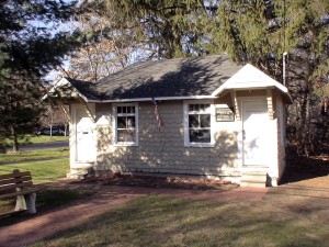 Restored Nobscot Post Office, Library and Railroad Ticket Office, (Framingham, MA)