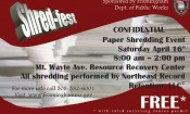 Shredfest – Confidential Paper Shredding Event