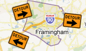 Framingham Construction & Traffic Alerts (week of Nov. 9th-16th, 2019)