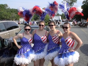 Nancy Kelly Dancers from Natick and Framingham pose for a picture before the parade.