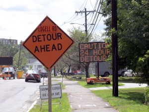 Edgell Rd, Framingham Center, 24 Hour Detour, (August 2011)