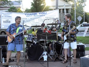 3 OF A KIND band Framingham Concert on the Green, August 12, 2011