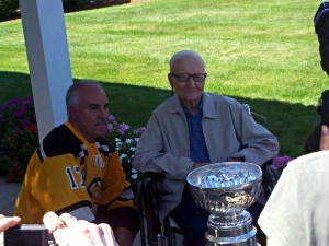 Bruce and Desire "Dave" Caissie with Stanley Cup at St. Partick's Manor (September 2, 2011)