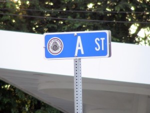 ''A'' Street construction in Framingham, MA (2011)