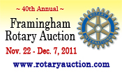 40th Annual Framingham Rotary Auction (Nov 22 – Dec 7)