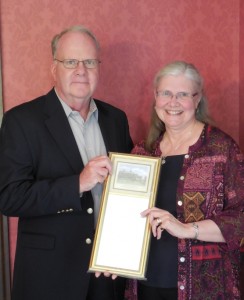 FSU President Timothy Flanagan and retiring IAFSA Executive Director Marilyn Manzella.