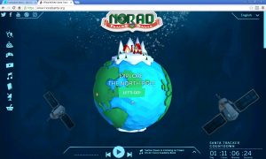 norad santa website screen capture