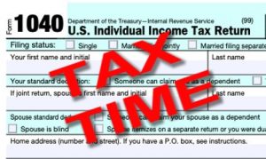 2021 TAX TIME - IRS / 1040 tax form image