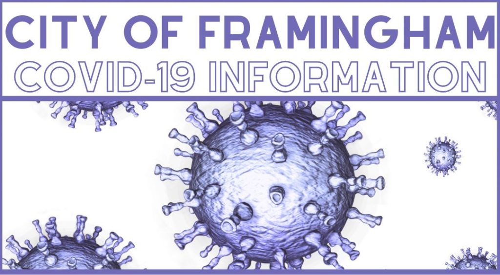 City of Framingham, MA Codiv-19 Info banner