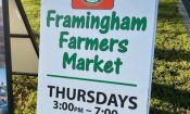 [photo] Framingham Farmers Market sign